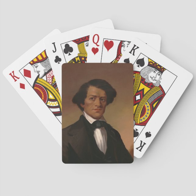 Black History: Fred Douglass Civil Rights 1845 Playing Cards (Back)