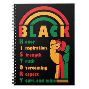 Black History Heritage Inspirational Notebook