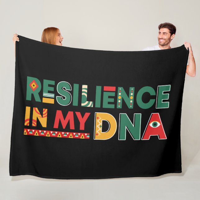 Black History Heritage Plush Throw Fleece Blanket (In Situ)