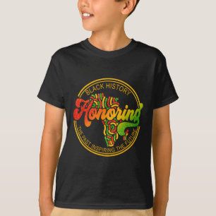Black History Honouring Past Inspiring Future Men  T-Shirt