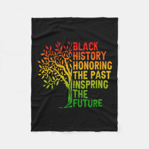 Black History Honouring The Past African Pride Bla Fleece Blanket