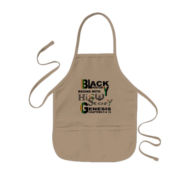 Black History I Apron I  Khaki (Front)