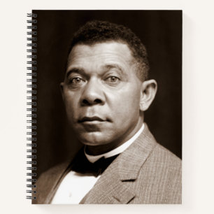 Black History Icon: Booker T Washington, Portrait Notebook