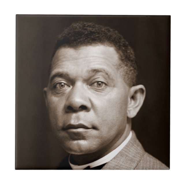 Black History Icon: Booker T Washington, Portrait Tile (Front)