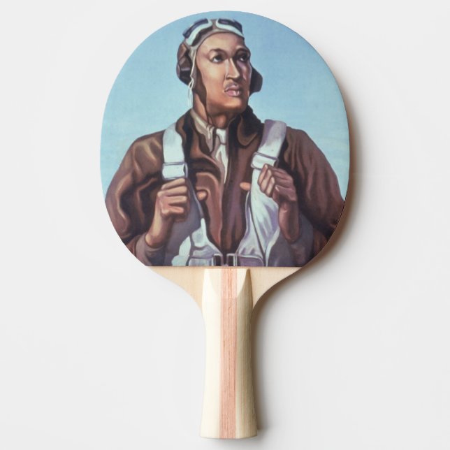 Black History Icons: Aviators of WW2, US Pilots Ping Pong Paddle (Front)