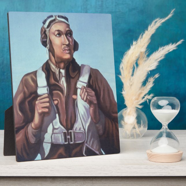 Black History Icons: Aviators of WW2, US Pilots Plaque (Side)