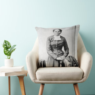 Black History Icons: Harriet Tubman, Civil Rights Throw Pillow