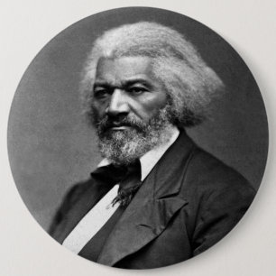 Black History Icons: Older Frederick Douglass 6 Inch Round Button