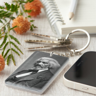 Black History Icons: Older Frederick Douglass Keychain