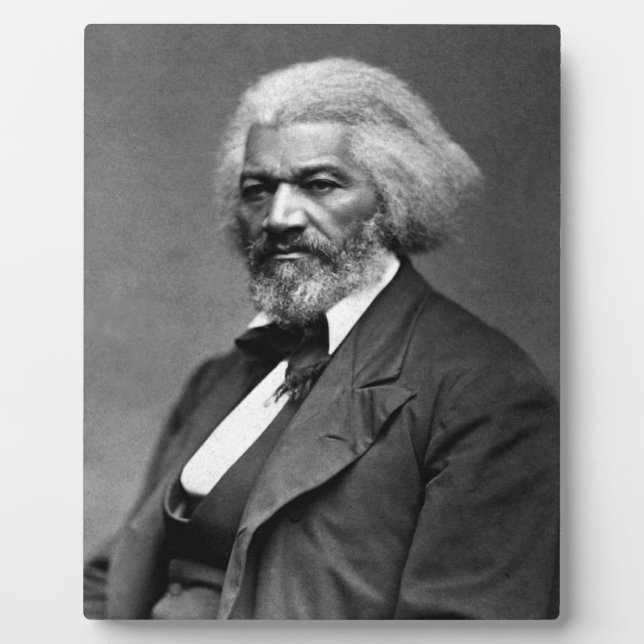 Black History Icons: Older Frederick Douglass Plaque (Front)