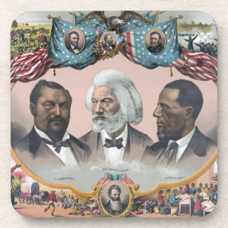 Black History Icons: With Frederick Douglass Coaster