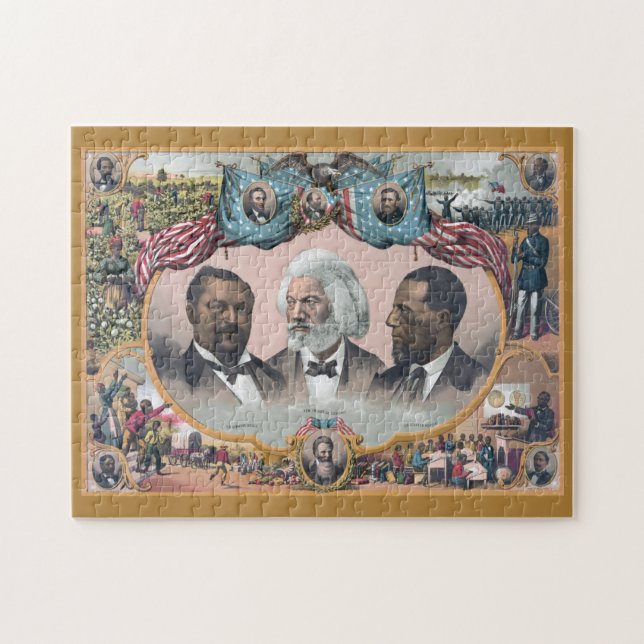 Black History Icons: With Frederick Douglass Jigsaw Puzzle (Horizontal)