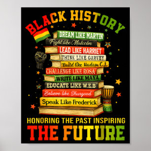 Black history inspiring the future african pride poster