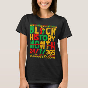 Black History Is American History African Men Wome T-Shirt