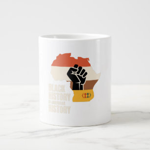 Black History Is American History Culture Heritage Large Coffee Mug