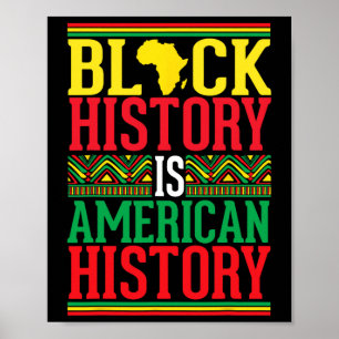 Black History Is American History Juneteenth Black Poster