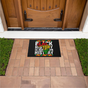 Black History Is American History Patriotic  Doormat