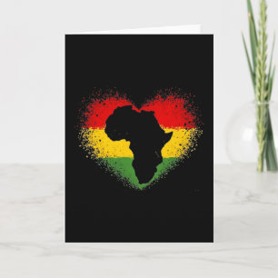 Black History Is My Valentine African Pride  Card