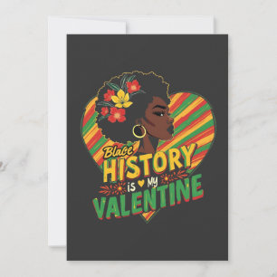 Black History Is My Valentine Black History Month Invitation