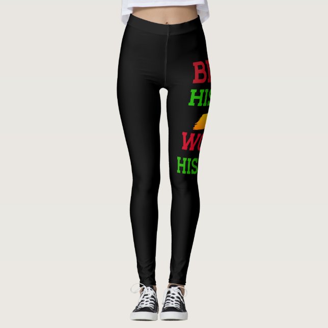 Black History Is World History (2) Leggings (Front)