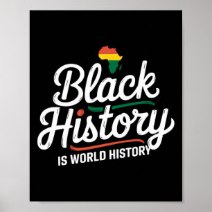 Black History Is World History Black History Month Poster