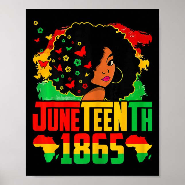 Black History Juneteenth Is My Independence Day Bl Poster (Front)