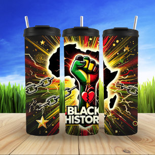 Black History Legacy and Cultural Pride Thermal Tumbler