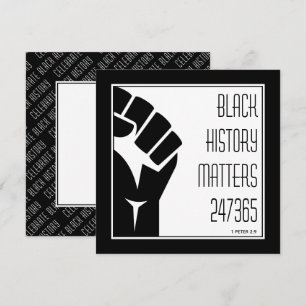 BLACK HISTORY MATTERS 247365 Power Fist BHM