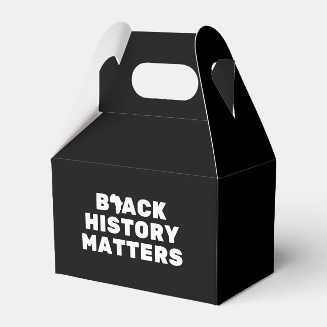 Black History Matters Favor Box (Front Side)