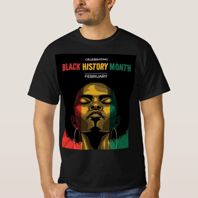 Black history men T-Shirt (Front)
