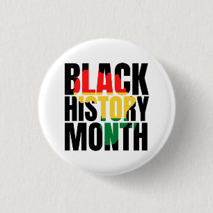 Black History Month  1 Inch Round Button