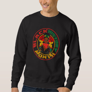 Black History Month 2022 Bhm Melanin Queen Afrocen Sweatshirt