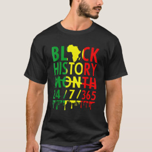 Black History Month 2023 Black History 365 Melanin T-Shirt