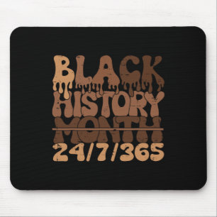 Black History Month 247365 African Melanin Black P Mouse Pad