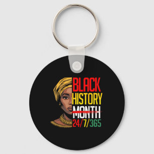Black History Month 247365 African Melanin Pride A Keychain