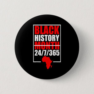Black History Month 247365 Black History Month 20 2 Inch Round Button