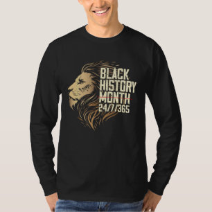 Black History Month 247365 Cool African Melanin Li T-Shirt