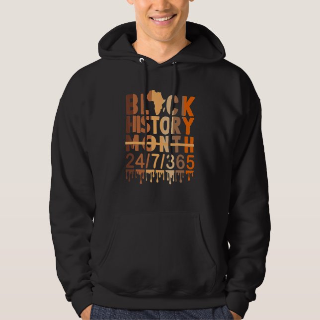 Black History Month 247365 Gift Pride African Amer Hoodie (Front)