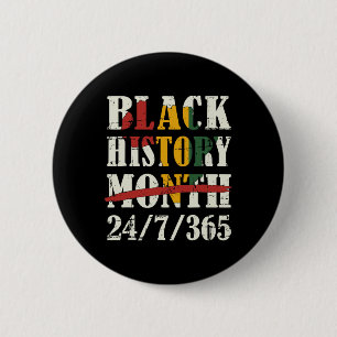 Black History Month 247365 With African Map Flag  2 Inch Round Button