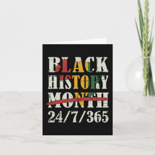 Black History Month 247365 With African Map Flag Card