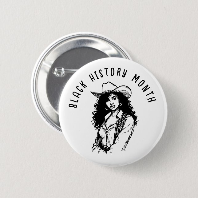 Black History Month  2 Inch Round Button (Front & Back)