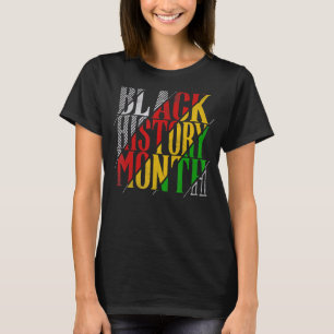 Black History Month African Afro American Black P T-Shirt