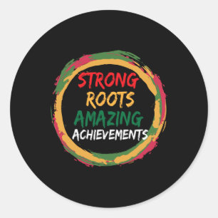 Black History Month African American Country Celeb Classic Round Sticker