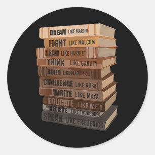 Black History Month African American Country Celeb Classic Round Sticker