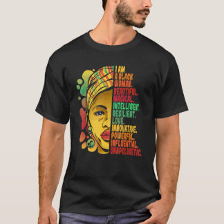 Black History Month African American I Am A Black  T-Shirt