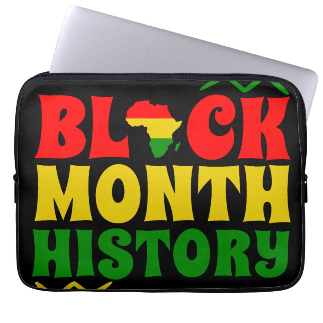 Black History Month, African american Laptop Sleeve (Front)