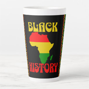 Black History Month, African american Latte Mug