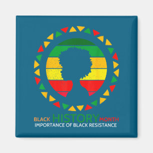 Black history month african american  magnet