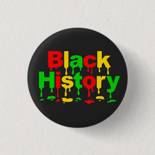 Black History Month African American Men Women Kid 1 Inch Round Button