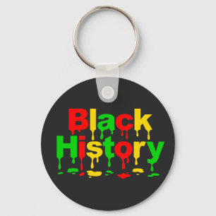 Black History Month African American Men Women Kid Keychain